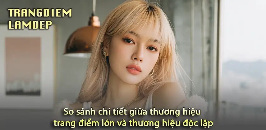 Thương hiệu trang điểm nào đáng sử dụng? Lớn hay độc lập? So Sánh Hiệu Quả Sử Dụng Trang Điểm Giữa Hai Thương Hiệu Độc Lập Và Lớn